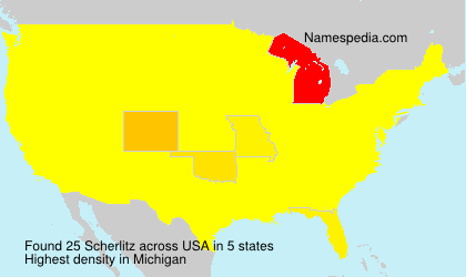 Surname Scherlitz in USA Surname Scherlitz in USA