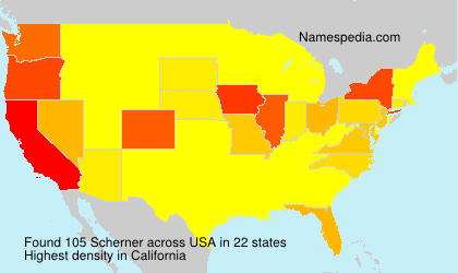 Surname Scherner in USA Surname Scherner in USA