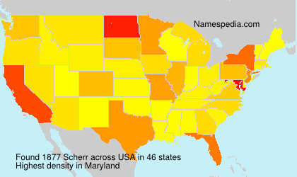Surname Scherr in USA Surname Scherr in USA