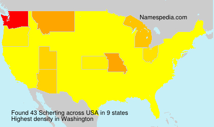 Surname Scherting in USA Surname Scherting in USA