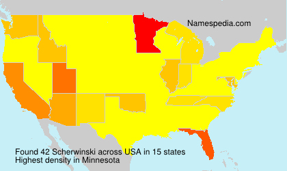 Surname Scherwinski in USA Surname Scherwinski in USA