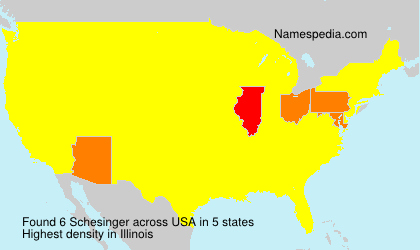 Surname Schesinger in USA Surname Schesinger in USA