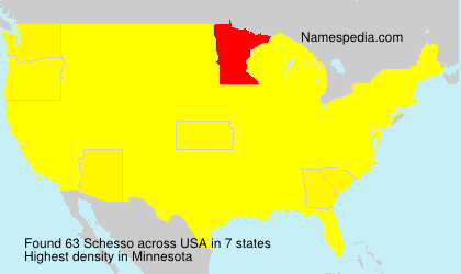 Surname Schesso in USA Surname Schesso in USA