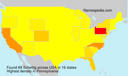 Surname Schettig in USA Surname Schettig in USA