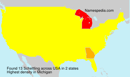 Surname Schettling in USA Surname Schettling in USA