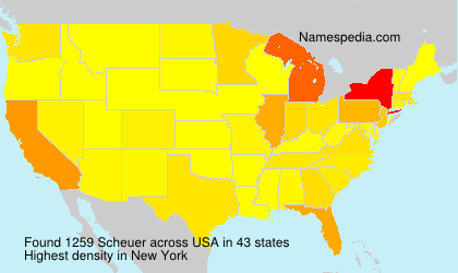 Surname Scheuer in USA Surname Scheuer in USA
