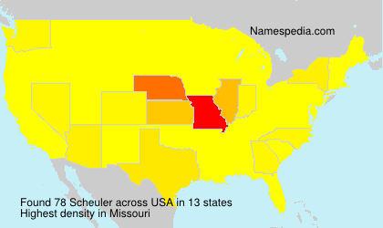 Surname Scheuler in USA Surname Scheuler in USA