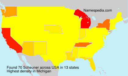 Surname Scheuner in USA Surname Scheuner in USA
