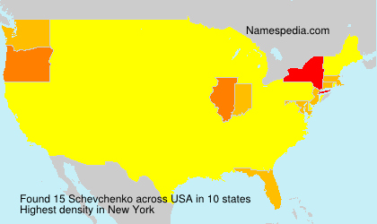 Surname Schevchenko in USA Surname Schevchenko in USA