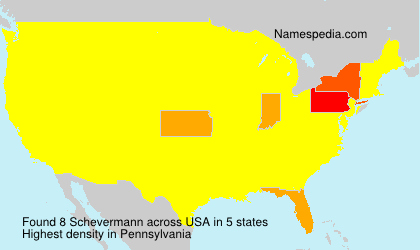 Surname Schevermann in USA Surname Schevermann in USA