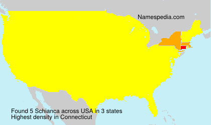 Surname Schianca in USA Surname Schianca in USA