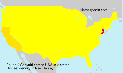 Surname Schiariti in USA Surname Schiariti in USA