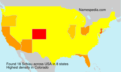 Surname Schiau in USA Surname Schiau in USA