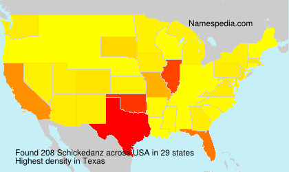 Surname Schickedanz in USA Surname Schickedanz in USA