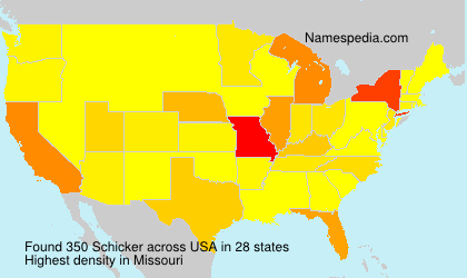 Surname Schicker in USA Surname Schicker in USA
