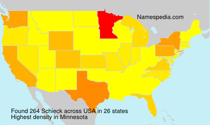 Surname Schieck in USA Surname Schieck in USA