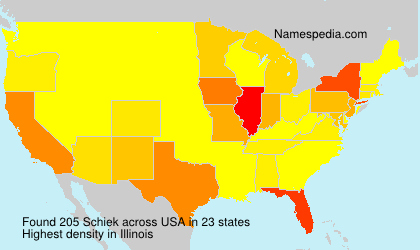 Surname Schiek in USA Surname Schiek in USA