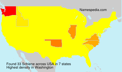 Surname Schiene in USA Surname Schiene in USA