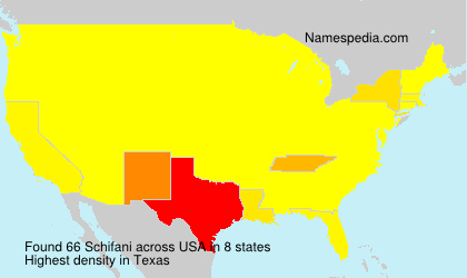 Surname Schifani in USA Surname Schifani in USA
