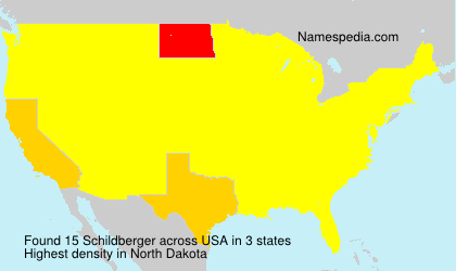 Surname Schildberger in USA Surname Schildberger in USA