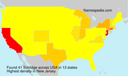 Surname Schildge in USA Surname Schildge in USA