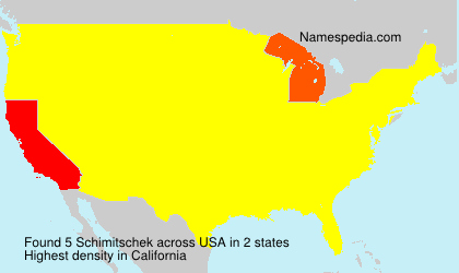 Surname Schimitschek in USA Surname Schimitschek in USA