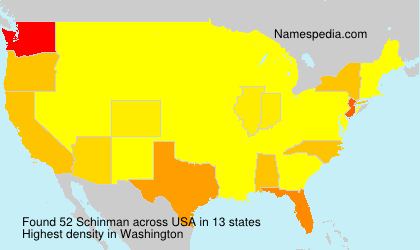 Surname Schinman in USA Surname Schinman in USA