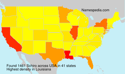 Surname Schiro in USA Surname Schiro in USA