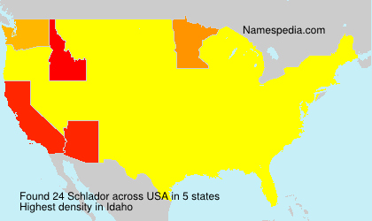 Surname Schlador in USA
