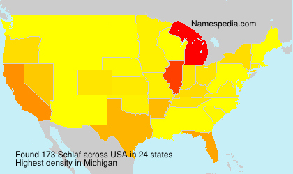 Surname Schlaf in USA Surname Schlaf in USA