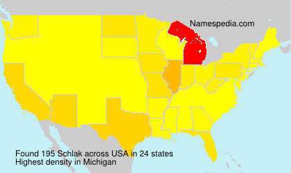 Surname Schlak in USA Surname Schlak in USA