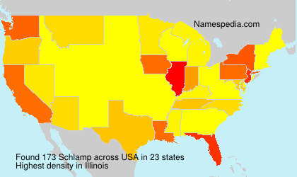 Surname Schlamp in USA Surname Schlamp in USA