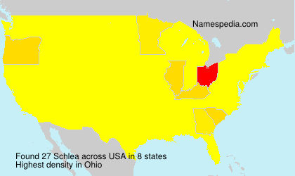 Surname Schlea in USA Surname Schlea in USA