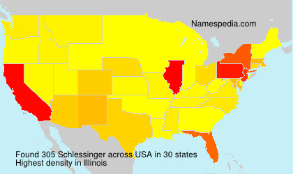 Surname Schlessinger in USA Surname Schlessinger in USA