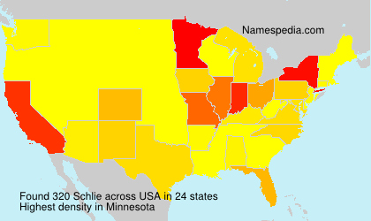 Surname Schlie in USA Surname Schlie in USA
