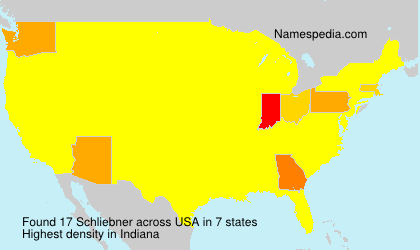 Surname Schliebner in USA