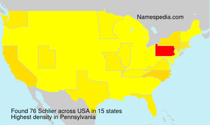 Surname Schlier in USA Surname Schlier in USA