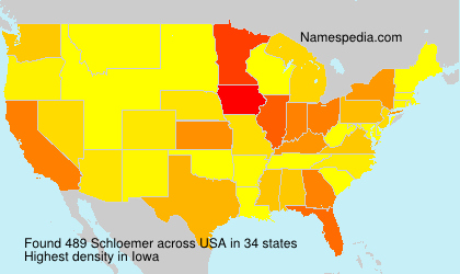 Familiennamen Schloemer - USA