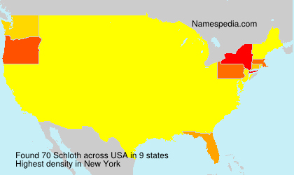 Surname Schloth in USA Surname Schloth in USA