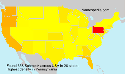 Surname Schmeck in USA Surname Schmeck in USA