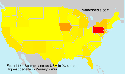Surname Schmell in USA Surname Schmell in USA