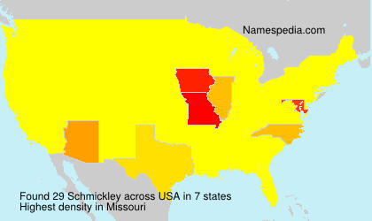 Surname Schmickley in USA Surname Schmickley in USA