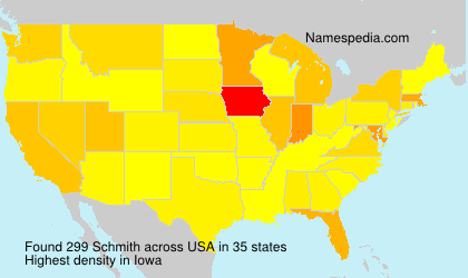 Surname Schmith in USA