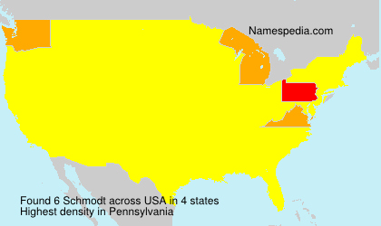 Surname Schmodt in USA Surname Schmodt in USA