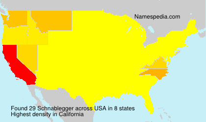 Surname Schnablegger in USA Surname Schnablegger in USA