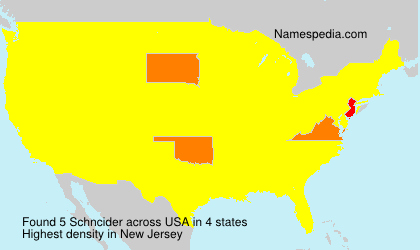 Surname Schncider in USA Surname Schncider in USA
