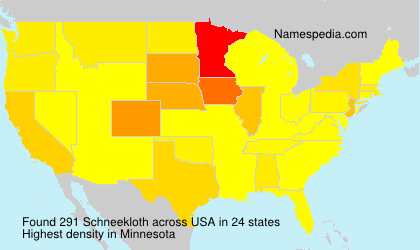 Surname Schneekloth in USA Surname Schneekloth in USA