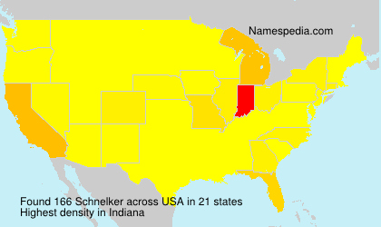Surname Schnelker in USA