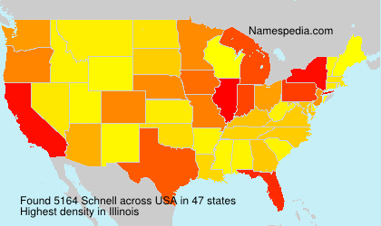 Surname Schnell in USA Surname Schnell in USA