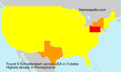 Surname Schnellenbach in USA Surname Schnellenbach in USA